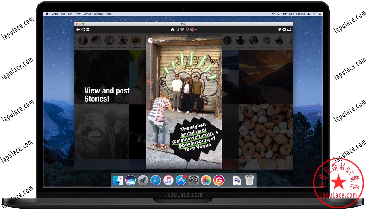 Mac Grids 苹果电脑Instagram桌面客户端 中文破解版下载