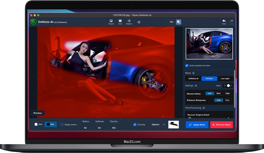 Topaz DeNoise AI for Mac 苹果智能图片降噪软件 破解版下载