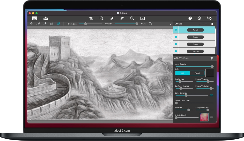 Pastello Pro for Mac 蜡笔、铅笔、木炭和粉笔 破解版下载