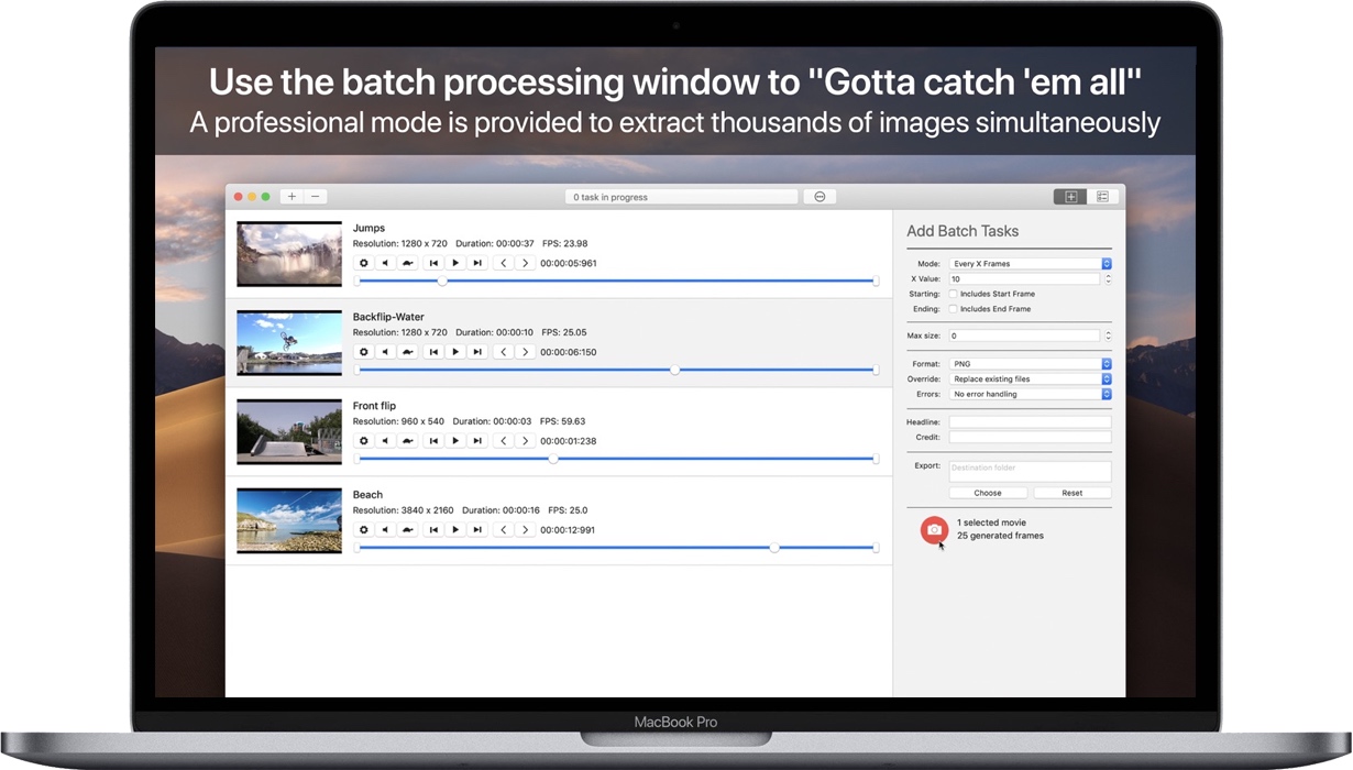 SnapMotion for Mac 从视频中提取静态图像 中文破解版下载
