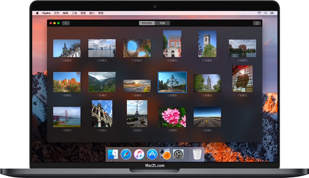 Hydra for Mac 苹果电脑创建高动态范围(HDR)图像程序 中文破解版下载
