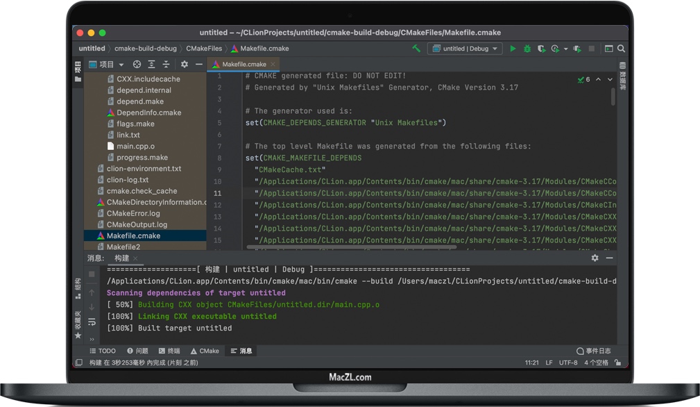 CLion for Mac v2020 跨平台C和C++ IDE开发 中文破解版下载