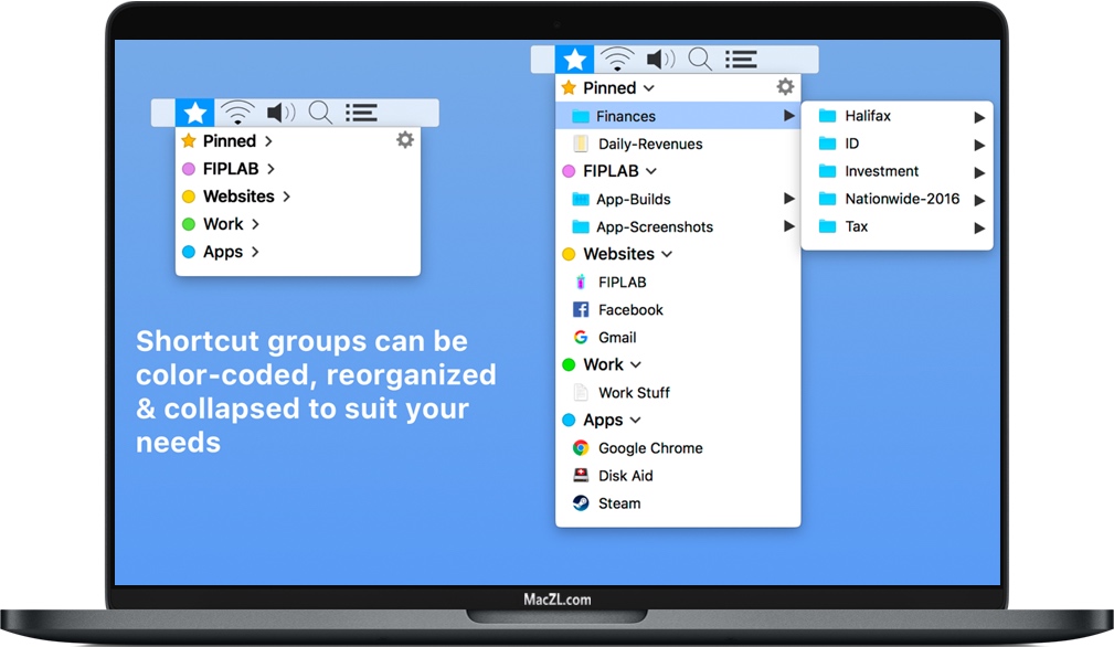 Shortcut Bar for Mac 苹果文件夹快速启动访问 破解版下载