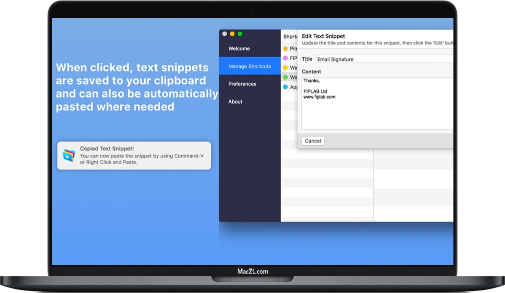 Shortcut Bar for Mac 苹果文件夹快速启动访问 破解版下载