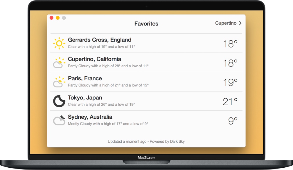 Weather Guru for Mac 苹果精准的天气应用程序 破解版下载
