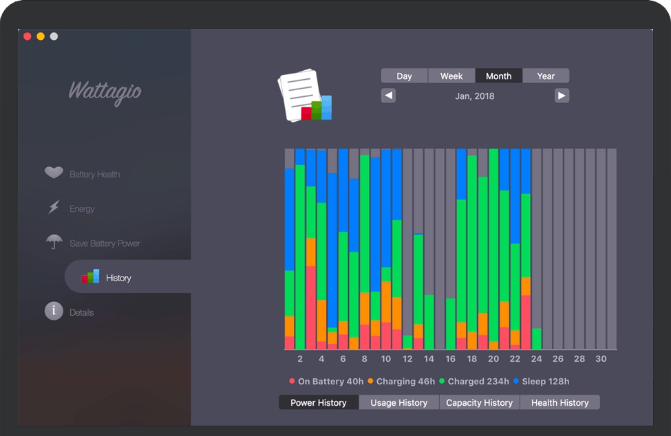Wattagio for Mac 管理MacBook电池健康状况 破解版下载