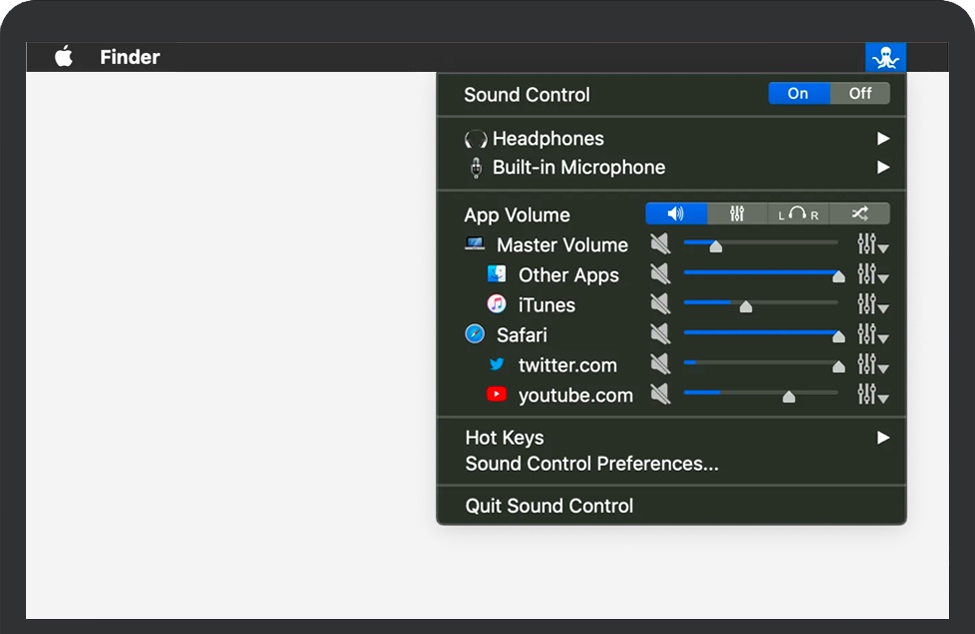 Sound Control for Mac 苹果电脑音量控制及输出软件 破解版免费下载