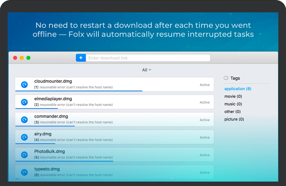 Folx GO+ for Mac 苹果电脑下载管理器和BitTorrent客户端