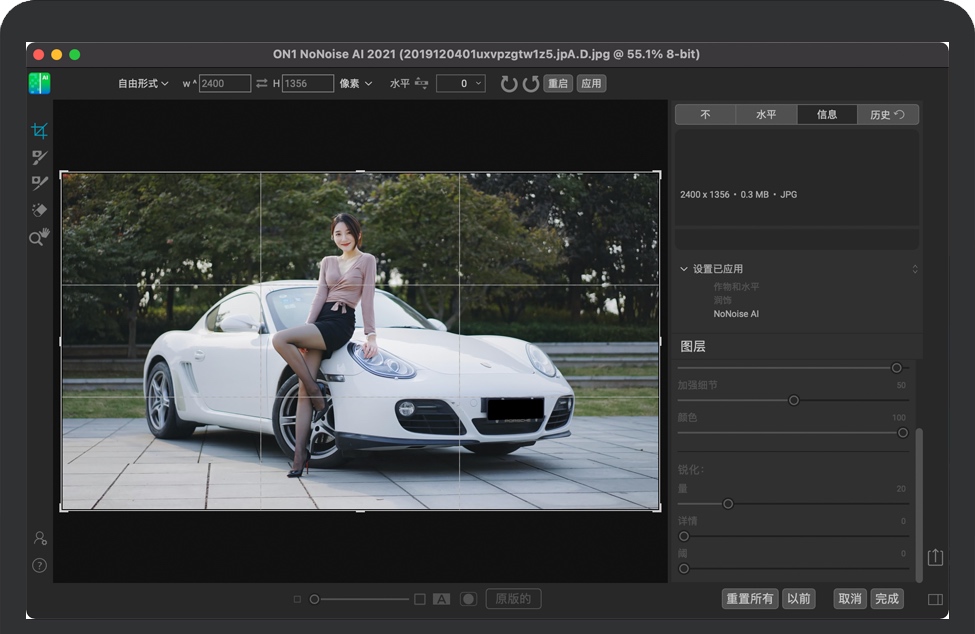 ON1 NoNoise AI 2021 for Mac 智能图像降噪软件 中文破解版下载